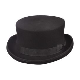 Scala Shallow Crown Wool Top Hat