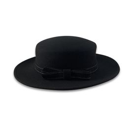 Ladies Black Fashion Wool Felt Hat