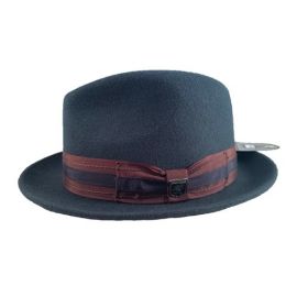 Stacy Adams Pinch Front Fedora - Navy S Only