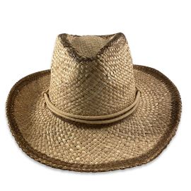 Two-Tone Western Straw Hat