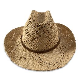 Open Weave Straw Cowboy Hat